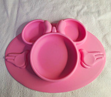 The First Years Disney Minnie Mouse Pink Sectioned Plate, Dishwasher Safe GYS-02
