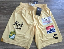 NWT Charly Club Leon FC Goalkeeper Futbol Soccer Match Game Shorts Size Small 