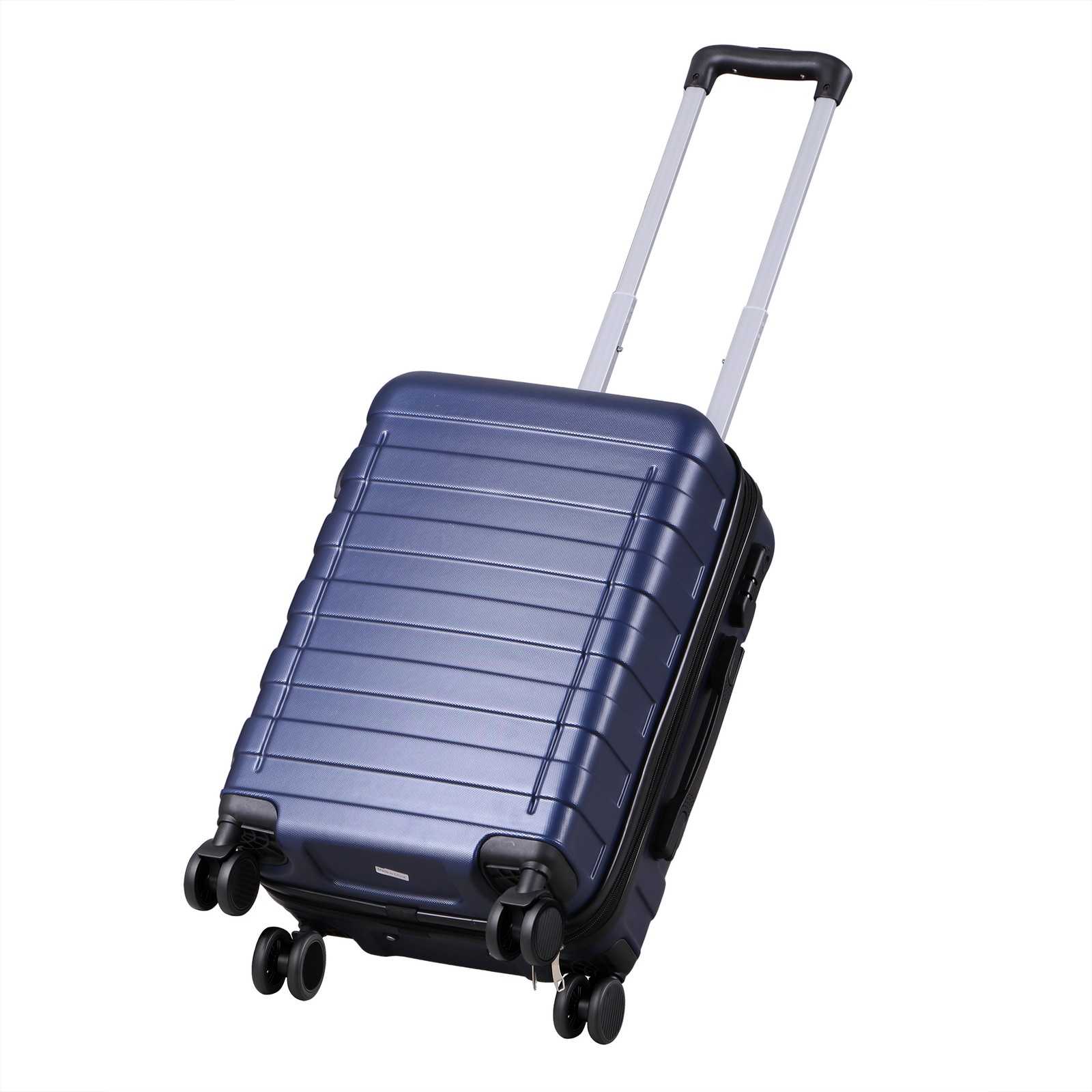 Expandable Hardshell Suitcase With 4 Wheels Blue