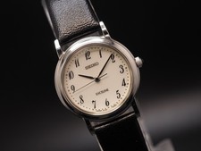 Vintage 1998 N MINT Seiko Exceline 4J41-0A40 Silver HAQ Quartz 23mm Womens Watch