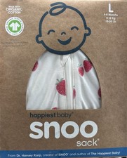Happiest Baby SNOO Sleep SACK NEW Cotton Swaddle Blanket SZ L 18-26 lbs 4-6 Mos