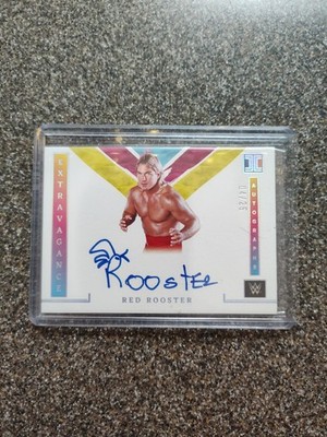 2023 Panini Impeccable WWE Extravagance Auto Red Rooster Terry Taylor /25