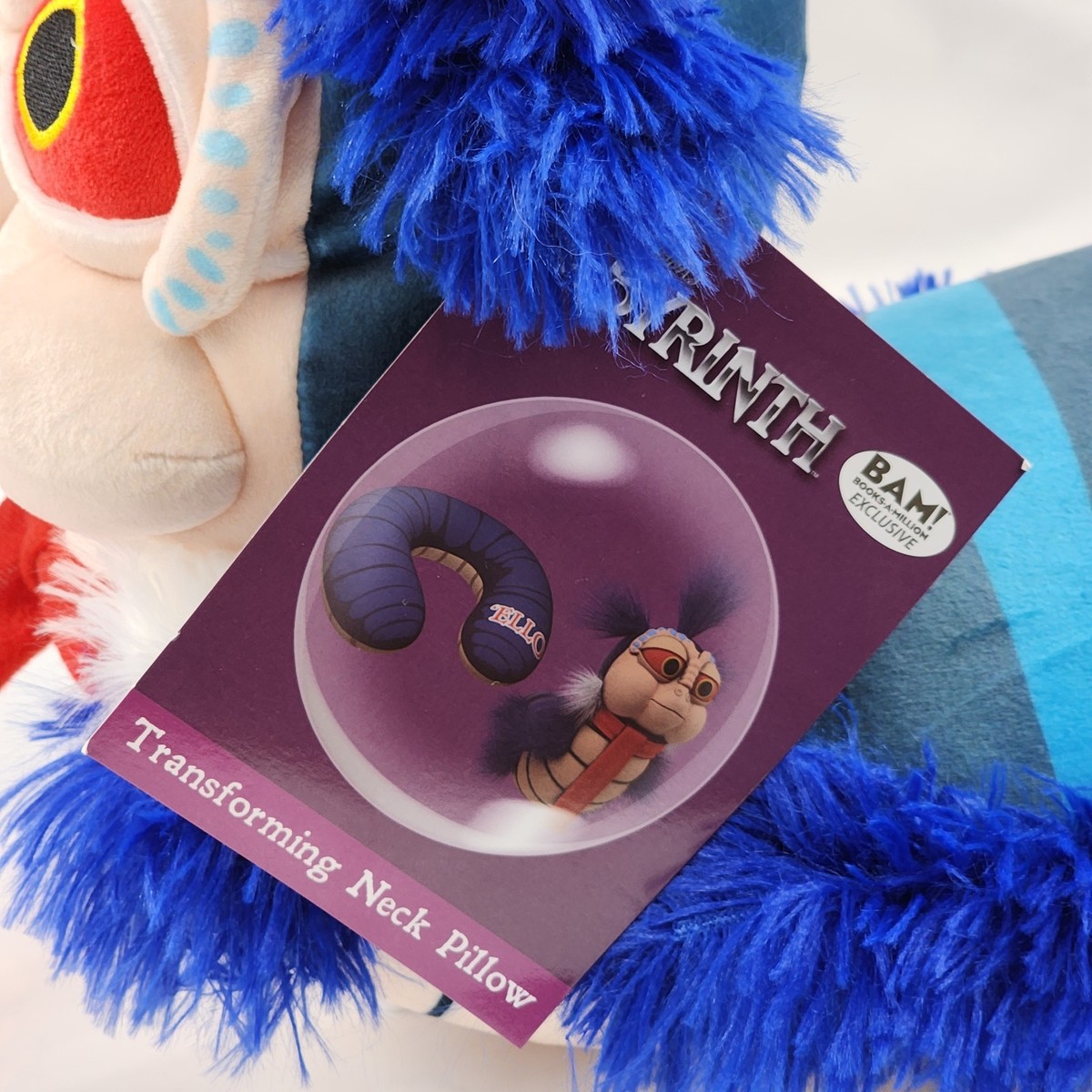 Jim Henson's Labyrinth Movie Ello Worm Jumbo Plush Transforming