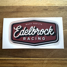Vintage Style Edelbrock Racing Hot Rod Sticker Decal 3 Die-cut Vinyl Vintage Style Edelbrock Racing Hot Rod Sticker Decal 3 Die-cut Vinyl