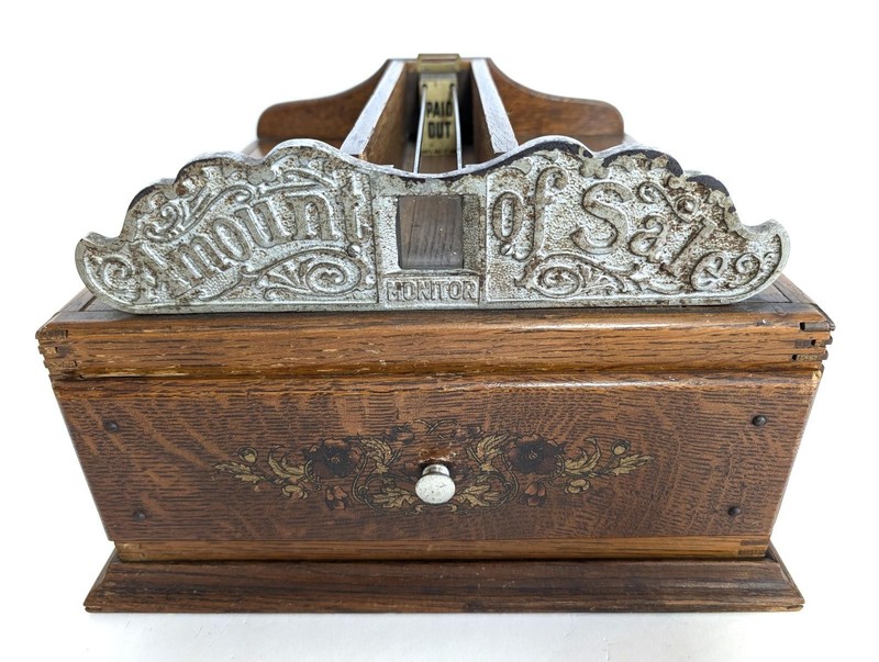 Antique Monitor Cash Drawer, Oak, 8.5″Hx13.25″Wx14″D, PA6808