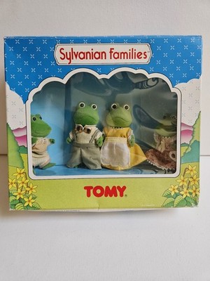 Sylvanian Families Vintage TOMY Bullrush Frosch Familie Calico Critters