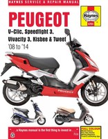 Peugeot V-Clic, Speedfight 3, Vivacity 3, Kisbee & Tweet (08 To 14) Phil Mather