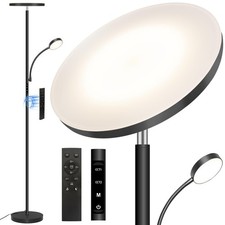 Floor Lamp-42W/4200LM Super Bright Floor Lamp,Dimmable 2-in-1 LED Floor Lamp ...