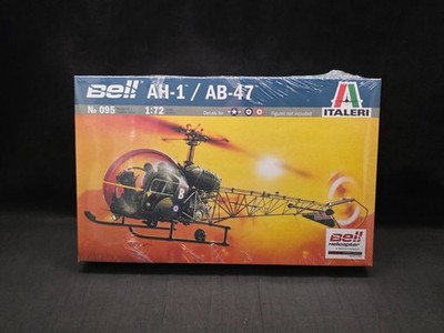Italeri Bell AH-1 / AB-47 Helicopter 1:72 Scale Plastic Model Kit 095