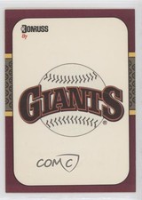 1987 Donruss Opening Day Box Set San Francisco Giants Team #258 0f3j