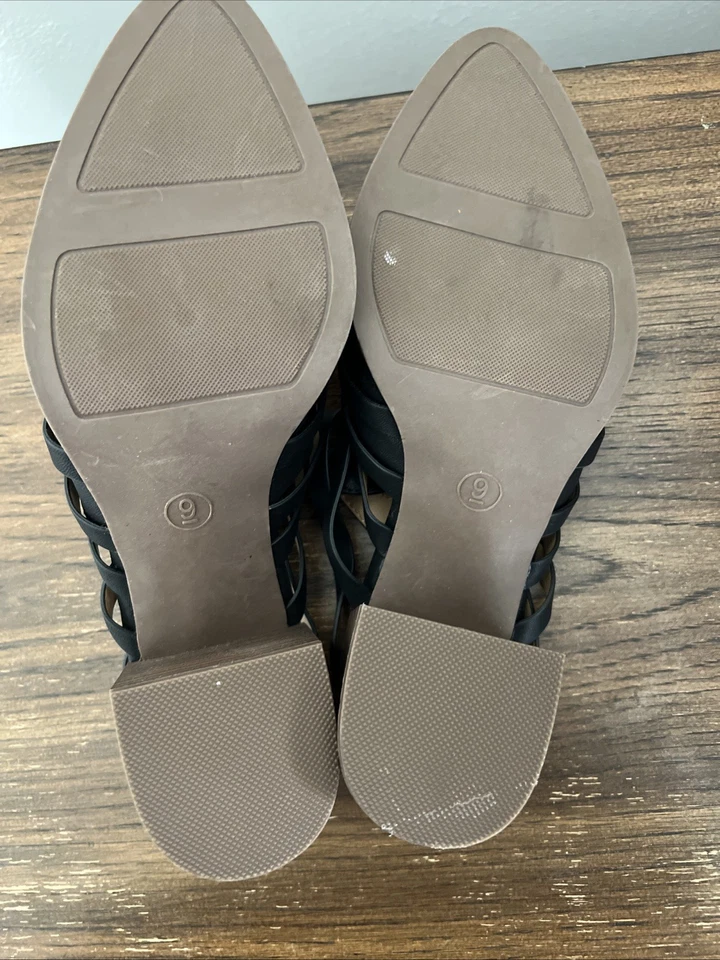 Mules SONOMA Goods For Life para mujer Lhasa Apso sin cordones con tiras negras talla 9 Foto 3 de 4