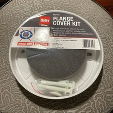 Oatey Flange Cover Kit, 43419, White, Durable, Easy to Install