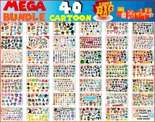 25k+ Cartoon Svg Png Mega Bundle for Cricut, for sublimation
