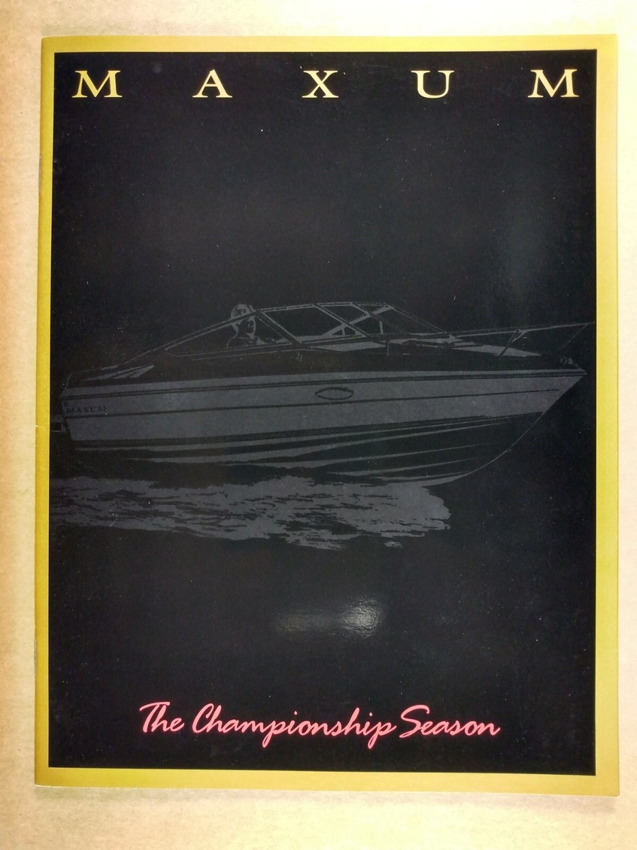 1989 Maxum Marine Boats Brochure 2300 2000 1700 1600 | eBay