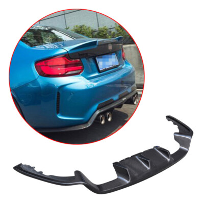 For BMW F87 M2 M2C Coupe 2016+ Carbon Fibre 3d Style Rear Bumper Diffuser Lip 