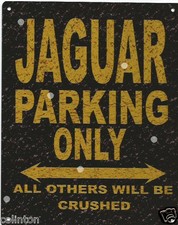 JAGUAR  rustic metal wall sign car shed garage workshop pub bar shop art parking