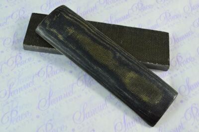 Paar schwarze Leinwand Micarta Messerwaage Messerherstellung Teile Micarta Rohlinge
