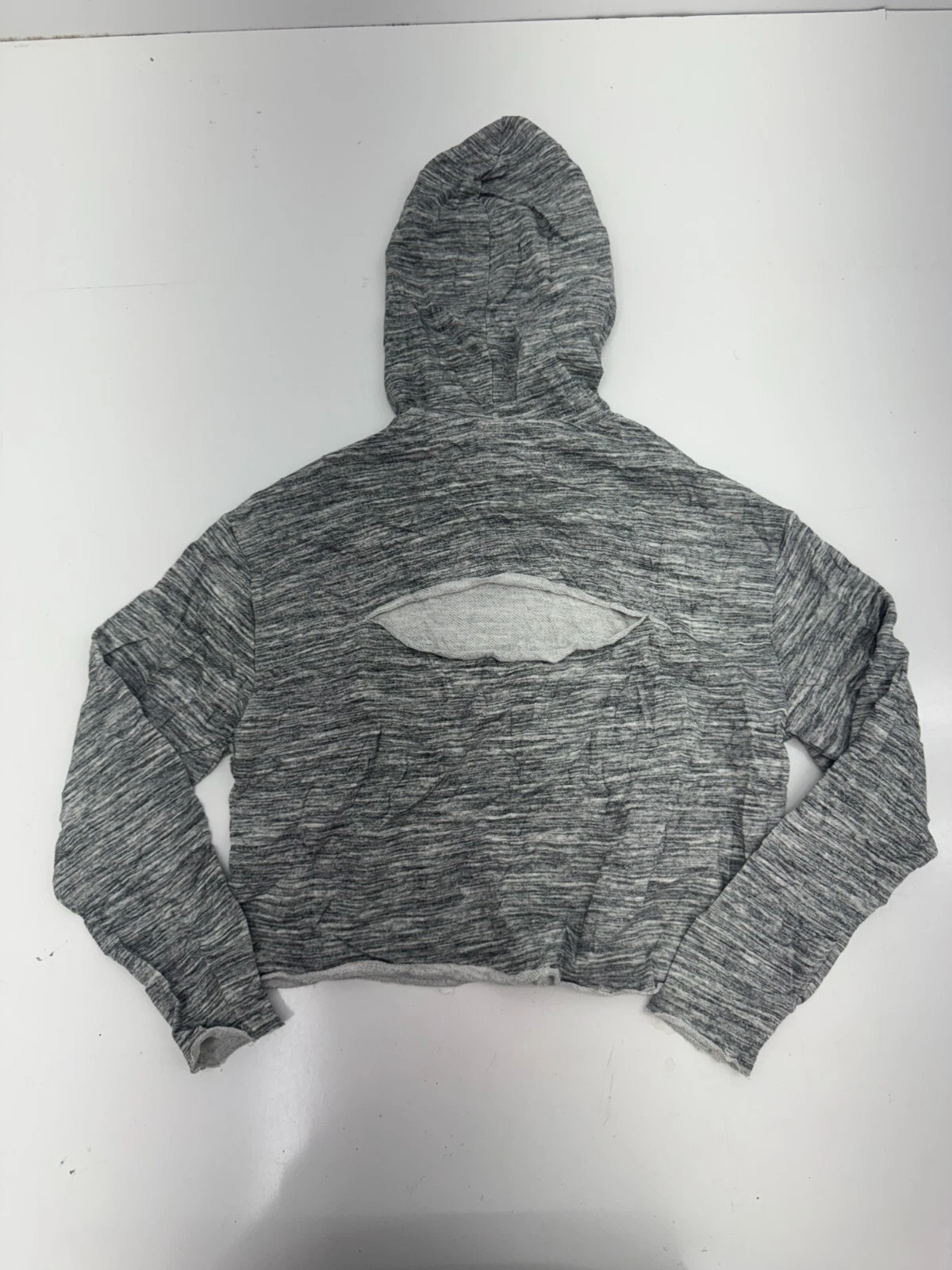 UNDERCOVER Felpa con cappuccio pullover cropped rosa Victorias Secret grigio donna taglia media