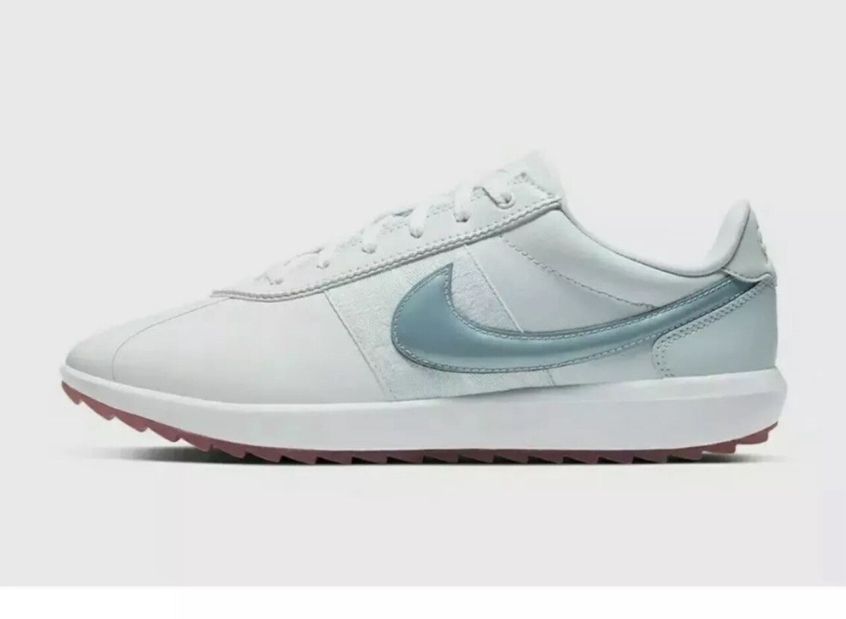 Nike Cortez G NRG Women Golf Shoes, White/Topaz/Crimson/Blue