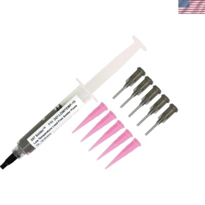 Lead-Free Low Temperature Solder Paste 15g - Perfect for Surface Mount Soldering