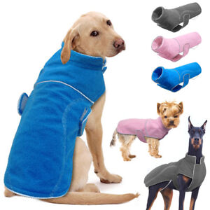 Winter Large Dog Clothes Coats Small French Bulldog Fleece Jacket ...