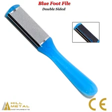 Foot Rasp File Blue Callus Remover Scrubber Hard Dead Skin Dual Sided Pedicure 