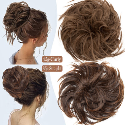 Dutt Haarteil Messy Bun Haargummi Updo Wie Eche Haarverlängerung Pferdeschwanz