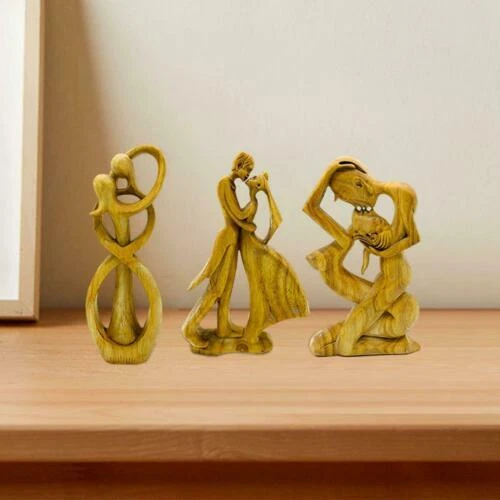 Wooden People Decorative Sculptures & Figurines