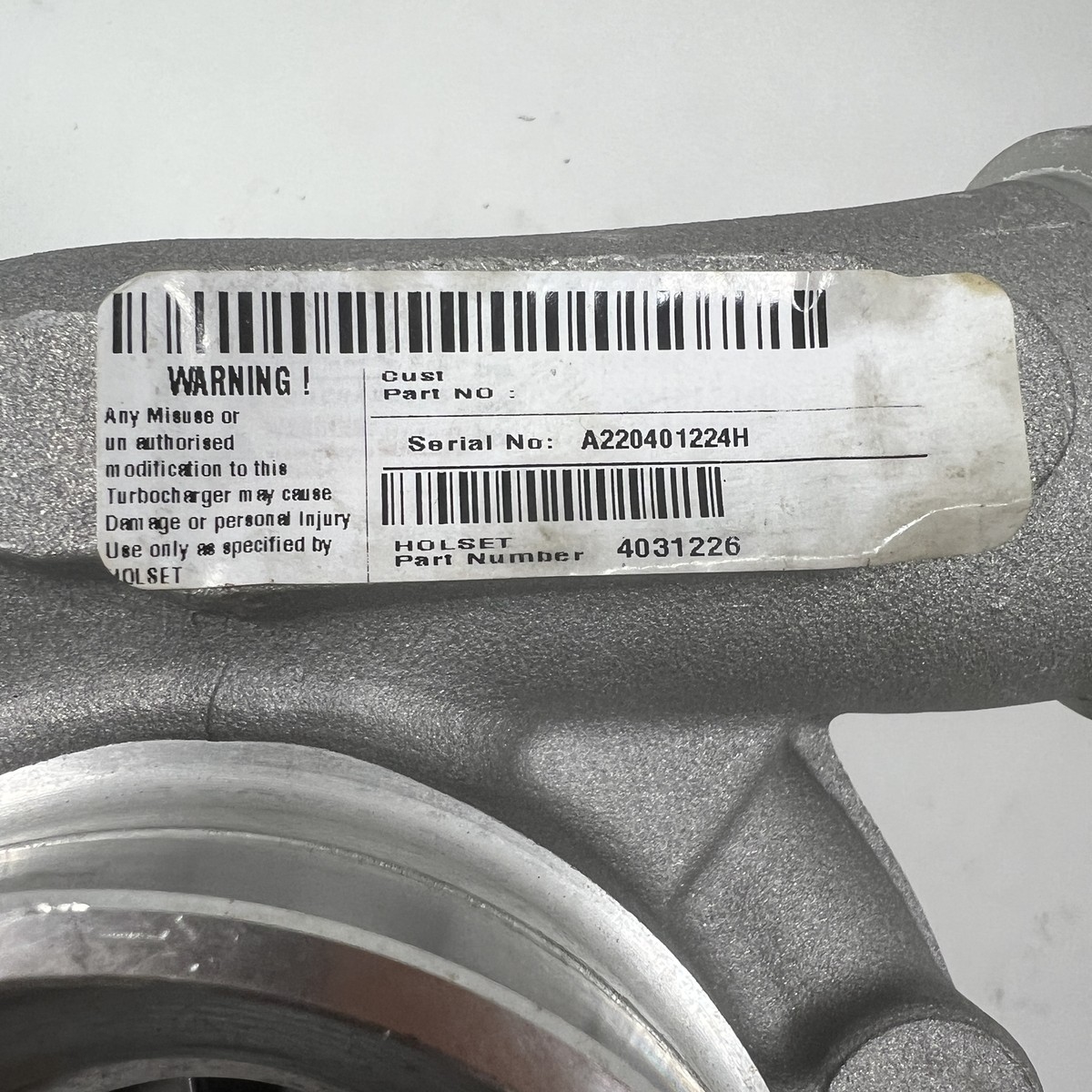 Holset HX40 Turbocharger fits Volvo D9 Bus Engine 4031226 (4044662