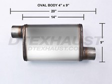 Flow Ii 49234 Performance Muffler Universal 2 Inlet Offset Offset 4 X 9 20 L