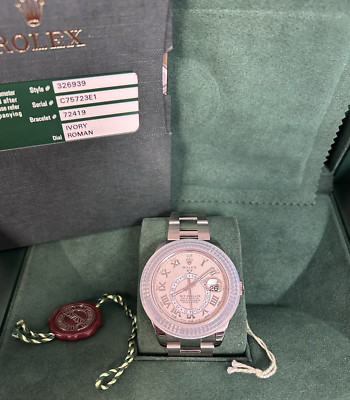 Rolex New Sky-Dweller 326939 42mm White Gold 2014-2018 Box & Papers