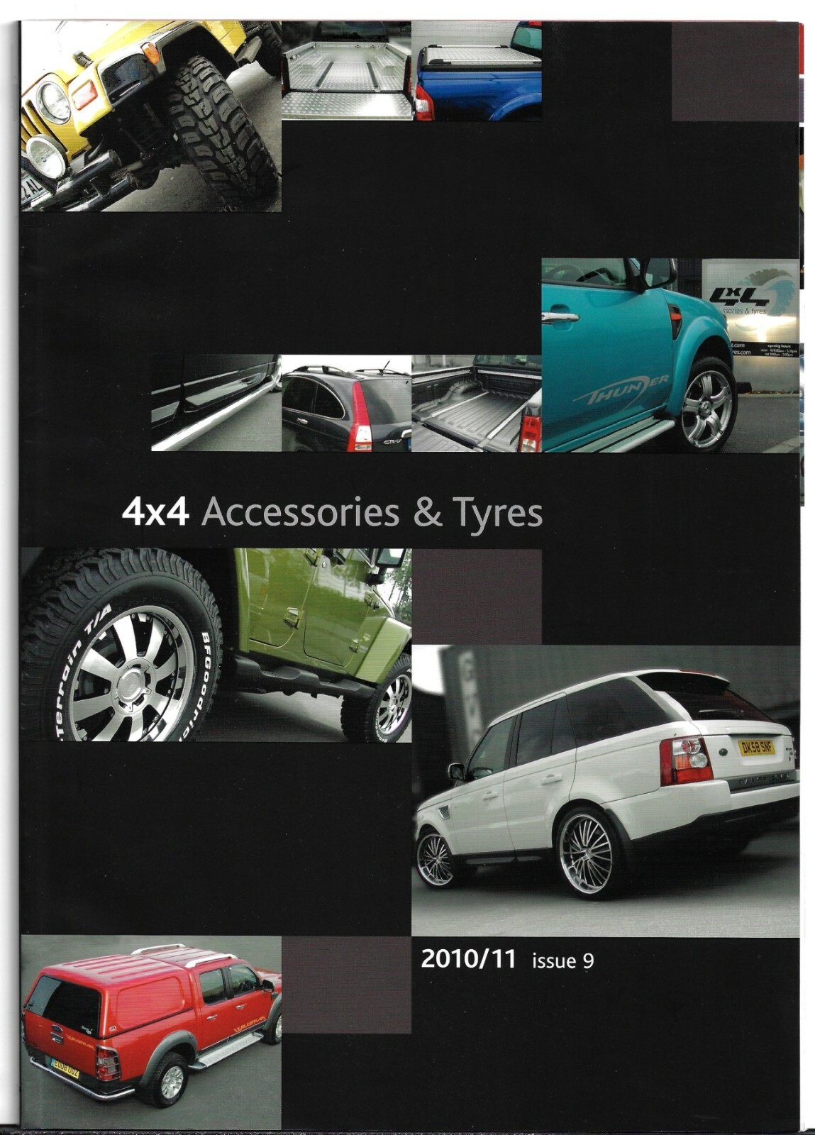 4x4 catálogo de accesorios y neumáticos edición 9 2010-11 folleto de ventas del mercado del Reino Unido