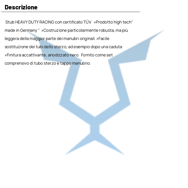 SEMI MANUBRI RACING 22MM - 53MM TRW NERO FOR DUCATI 848 848 EVO 2011-2011 Foto 4 de 4