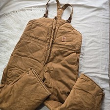 Vintage Walls Bib Mens Size XL REG Duck Canvas 12/8 Overalls Insulated USA Made