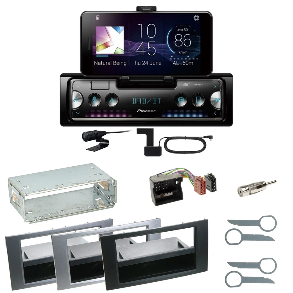 Pioneer SPH-20DAB DAB+ FLAC USB Einbauset für Ford Focus C-Max Fiesta Transit - Bild 1 von 1