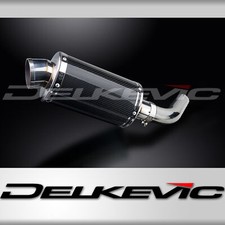 Honda Vfr800f Interceptor 2014-2016 Slip On 9 Oval Carbon Exhaust Muffler Kit