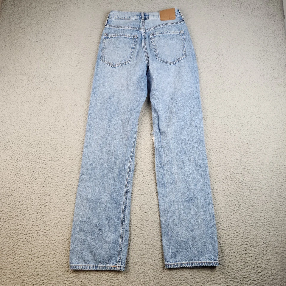 Jeans holgados Aeropostale cintura alta años 90 Jr's 00 (23x29) botón rasgado mosca grunge Foto 2 de 4