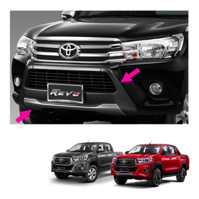 Genuine Front Bumper Guard Grey Silver for Toyota HILUX Revo 4