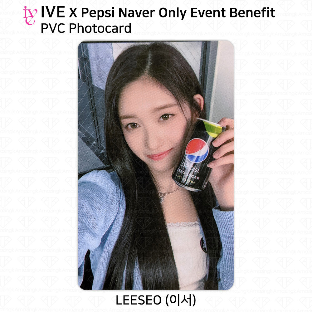 IVE x Pepsi Naver Only Event Benefit Wonyoung Leeseo PVC