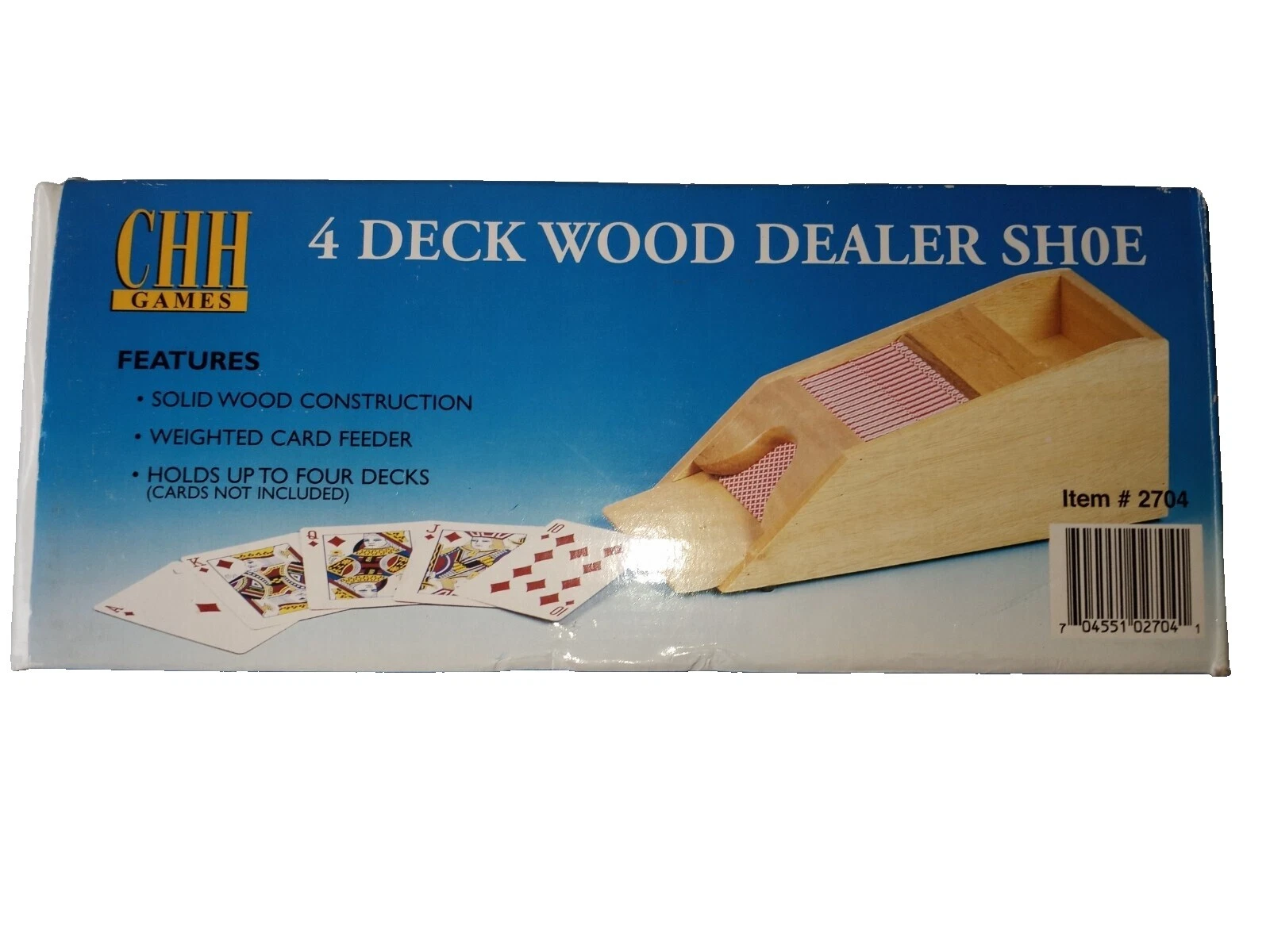 Tarjetas de juego de Negro de madera