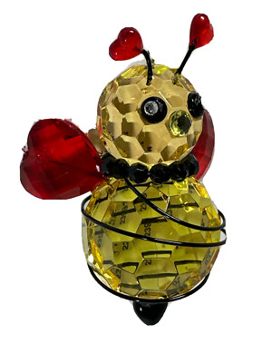 iT BEE MINE love bug bumblebee CRYSTAL EXPRESSIONS Ornament Suncatcher Ganz