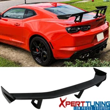 Fit 16-23 Chevy Camaro ZL1 1LE Style 2-Door Trunk Spoiler Wing ABS- Gloss Black