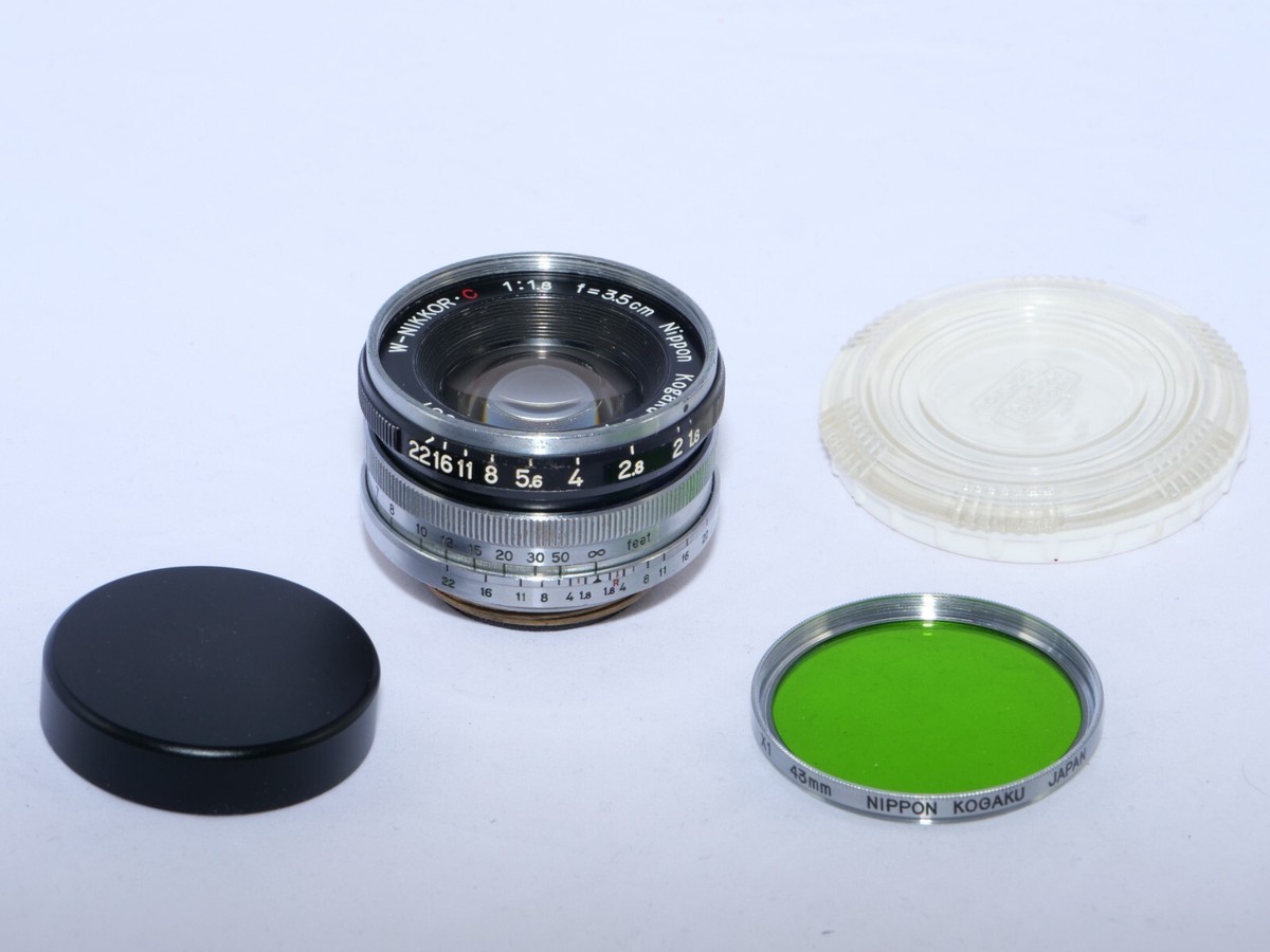 Nikon LTM Nippon Kogaku Nikkor-W 3.5cm f1.8 W-A lens Leica mount