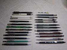 24 vintage mechanical pencils lot Pentel Pilot Berol large pencil lot