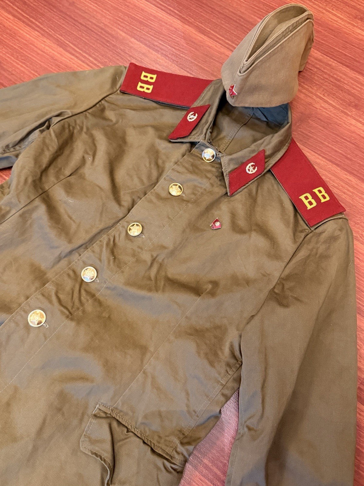 Traje de ropa vintage soldado interno período soviético Original