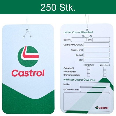 Castrol Oil Change Label Ölwechselanhänger Ölzettel (250 Stk.) (150009115)