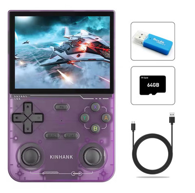 K36 Retro Handheld Video Game Console 16000+ Retro Games Emulator 3.5 in - Black