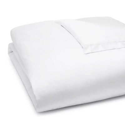 Amalia Home Collection 520TC Lightweight Percale Hemstitch Duvet Cover, Queen