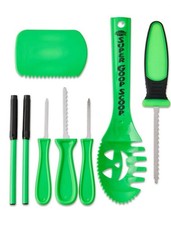 Green Plastic Pumpkin Pro Family Pumpkin Carving Kit, by Fun World