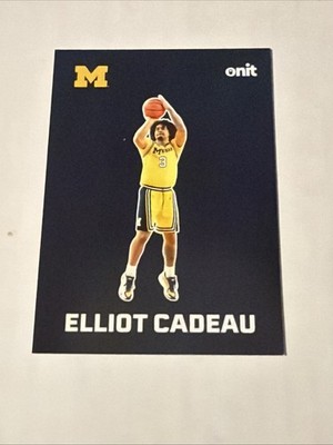 2026 ONIT Michigan Wolverines BASKETBALL card ELLIOT CADEAU Fusion Blue